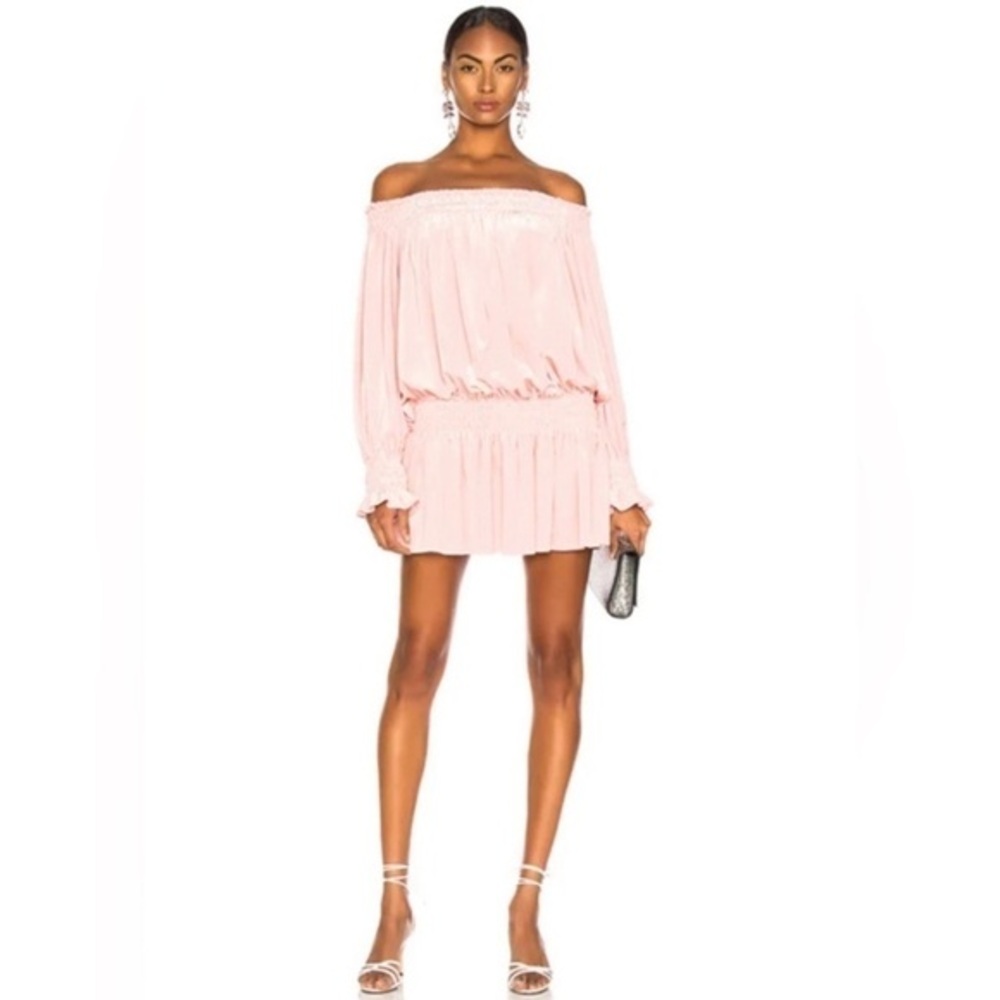 Norma Kamali smocked dress